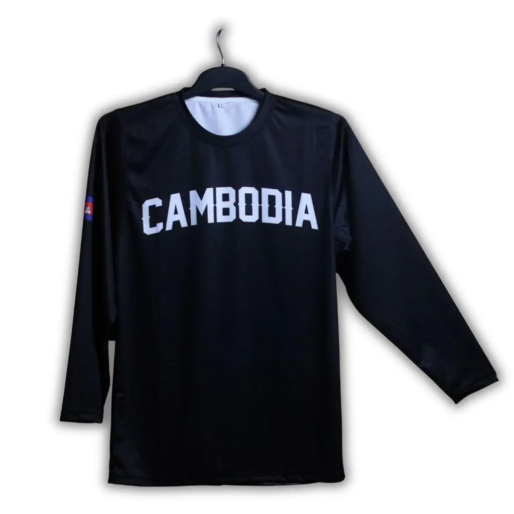 CamboLove – Long-sleeve Cambodia – Black (Angkor Wat edit)
